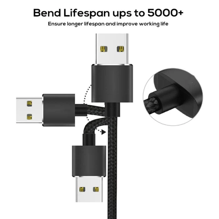 KURIYAMA Quality Good Price Fast Charging Speed Usb Cable With Led Light Type C Magnetic Usb Cable - ANKUX.COM