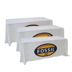 Exhibition Waterproof Fitted Stretch Tablecloth Elastic