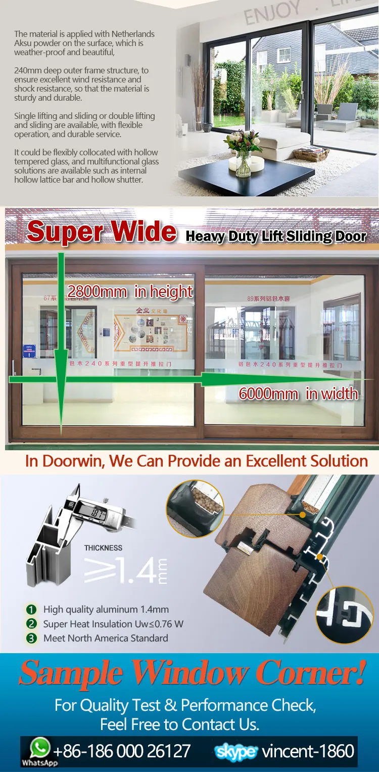 China Supplier lift and slide door mechanism hardware interior shades