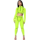 Custom Women Sweatsuit Set Long Sleeve Yoga Track Suit Sports