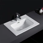 CB15-600 Counter Top Lavabo Set Bathroom Wash Hand Sanitary Ware Ceramic Cabinet Basin