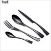 Hotel dinnerware decorative table ware 18/8 thailand black stainless steel flatware with cheap price