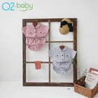 Boutique toddler boutique baby photo clothes personality plaid shirt baby clothing set 3635
