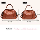 2020 High Quality women's first layer cowhide Genuine Leather Handbags Crossbody Shoulder Tote Bags For Ladies