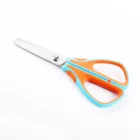 Children Scissors New Design 5" Soft Grip Handle With Skidproof Stripe Student Scissors SC7750