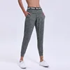 Custom Fabric Letters Printed Waistband Cotton Yoga Pants Professional Training Running Sports Harem Pant