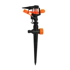Plastic 360 Degree Rotary Garden Water Impulse Irrigation Sprinkler With Spike