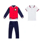 Summer long shirt primary school uniforms for boys and girls