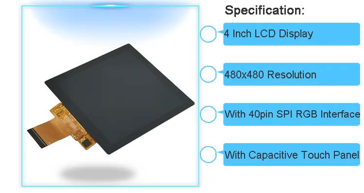 4 inch IPS TFT LCD touch screen