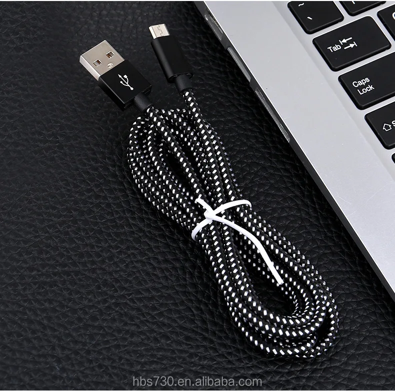 Hot sell Braided for lighting charging cables metal connector micro usb cable data transfer charging usb cable - ANKUX.COM