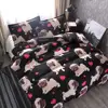 New Design Fashion Style Printed bed sheet packaging quilt cover bedding sets bed linen for sale cheap