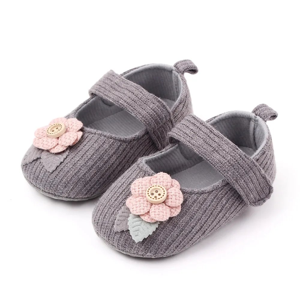 New Design Baby Shoes Girl Crochet Flower Soft Sole Infant Toddler Shoes Newborn Walking Shoes in Bulk 2025 manufacture