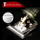 Professional Electric Hair Trimmer Golden Stainless Hair Cutting Machine for Men Shaving Tool Set