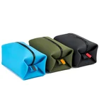 2019 Eco-friendly custom Waterproof men Silicone beach Makeup Cosmetic pouch Bag