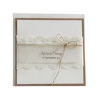 Europe Invitations Card Invitation Rustic Wedding Handmade Wedding Card Invitations in Paper