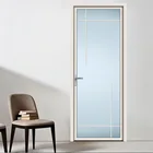 2020 New Arrival Hardware Wood Grain Finish Hinged Door Aluminium Frame Casement Door