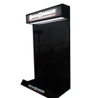 Custom Flat Advertising Head Perforated Metal Pegboard Tools Accessories Exhibition Display Stand