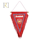 Custom cotton sublimated printing pennant flags with tassels