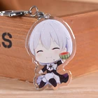 Wholesale custom anime acrylic key ring photo frame blank keyring
