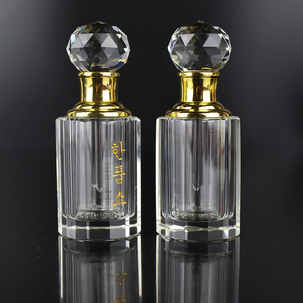 attar glass bottle wholesale clear crystal oil perfume bottles