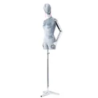 RuiChen Half Body Torso Female Mannequins High Quality ABS Plastics Arms Adjustable Tailor Manequins Dressmaker Dummy