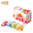 sweet fruit milk chew soft pressed candy strawberry milk chewy soft candy