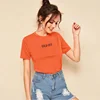 Factory sell simple shirt short sleeves summer lady basic T-shirt women tops casual blouse 2 colors in stock