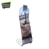 durable metal tablet stand, dye-sublimation printed dual pad stand, indoor 10.1 inch tablet stand