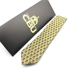 Custom Logo Jacquard Fashion Mens 100% Silk Neck Ties with Envelope Packaging