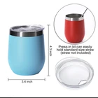 Tumbler Water Stainless Steel Travel Tumbler Water Bottle Coated Car Coffee Mug With Leakproof Lid
