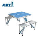 Hot sale Outdoor Plastic Of Aluminum Picnic Folding Table