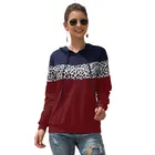 Sweater Hot Selling Leopard Mosaic Hooded Sweater Hooded Drawstring Sweater Showing Thin Casual Wear