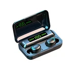 F9-5C イヤホン V5.0 ワイヤレスヘッドフォンスポーツ防水 2000 充電とヘッドセットボックス ios Android イヤホン