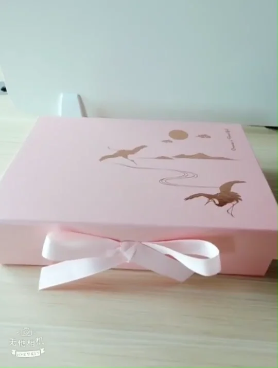 vbox pvc window flower book shape gift box with ribbon