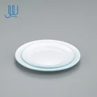 China Plate China Wholesale Factory Direct Custom 200x16mm Dinner Rice Round Enamel Rice Soup Plate