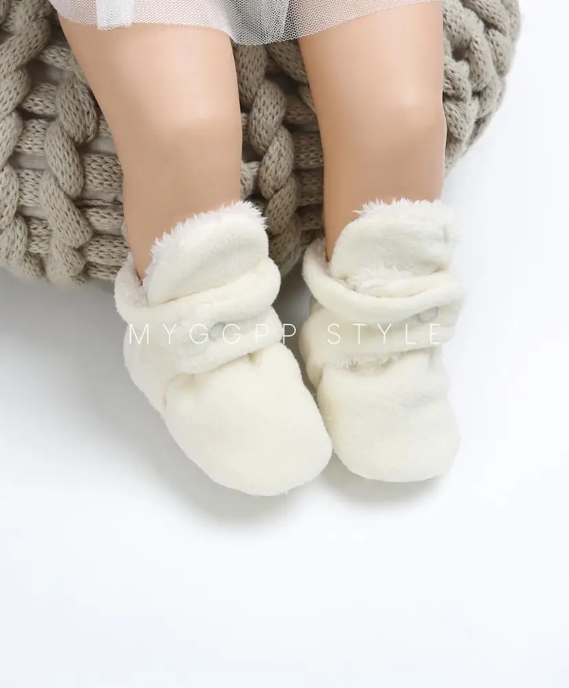Winter Warm Newborn Baby Socks Shoes Boy Girl Toddler First Walkers Booties Cotton Comfort Soft Anti-slip supplier