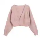 2019 New Hottest Womens Casual Solid Button Down Long Sleeve Knit Short Shrug Sweater Coat Cardigans