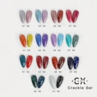 Beauty Nail Polish Gel Nail Gel Polish CX Beauty Wholesale New Long Lasting Magic Crackle Effect Gel Nail Polish