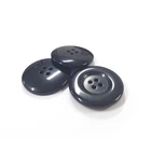 customize plastic black polyester sewing large coat Button