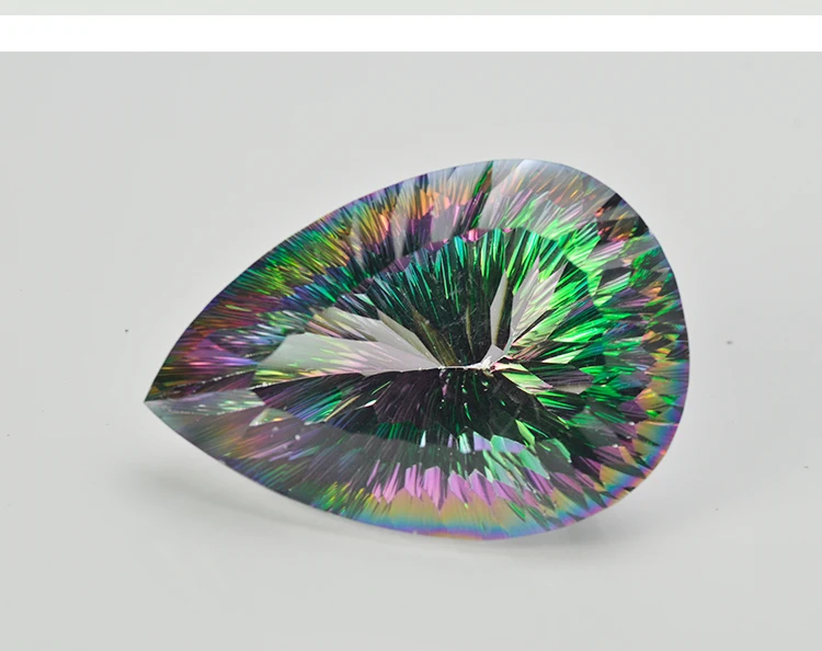 Best Quality Oval Cut Rainbow Magic Green Mystic Quartz Stone Natural Loose Gemstone for Fashion Fine Jewelry