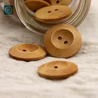 Wholesale eco-friendly brilliant quality round custom buttons natural wooden button