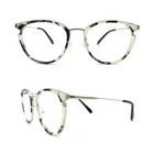 Fashion oversize round shape vintage optical frame eyeglasses