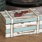 Nautical Gift Nauticalnauticalwood Rustic Wood Gift Box Rustic Nautical Antique Small Decorative Wooden Gift Box