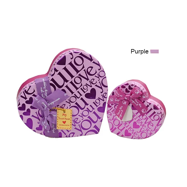 heart shape lid and base chocolate gift box paper packaging