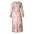Wholesale fashion women maxi dress comfortable ladies skirt cotton long sleeve dress