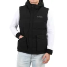 Vest Fashion 2020 Winter Men's Hooded Multi Pockets Padded Vest Coats Plain Fashion Custom Waistcoat Men