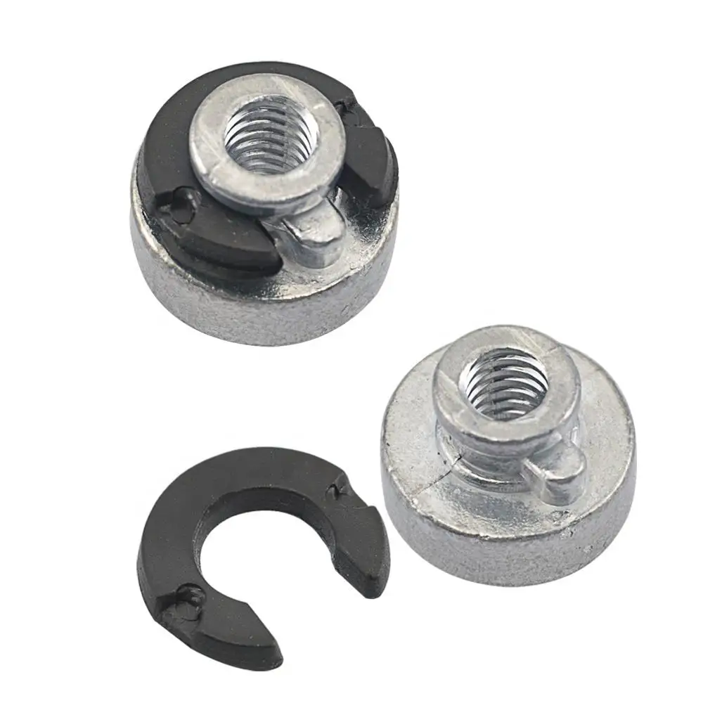 Motorcycle Black Seat Bolt Tab Screw Nut For Harley Dyna Street Glide Road Glide Ultra Glide W/ 1/4-20 Thread Sportster 96-2020