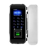 Remote Control Office Attendance Electric Wireless Fingerprint Glass Door Lock With Time And Attendance