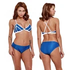 High cut backless two piece swimsuit latest bikini fashion baby girl swimwear tankini cover up beachwear