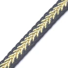 Customizable Braid tape with Lurex line Polyester Braided Tape For Garment Hats Usage